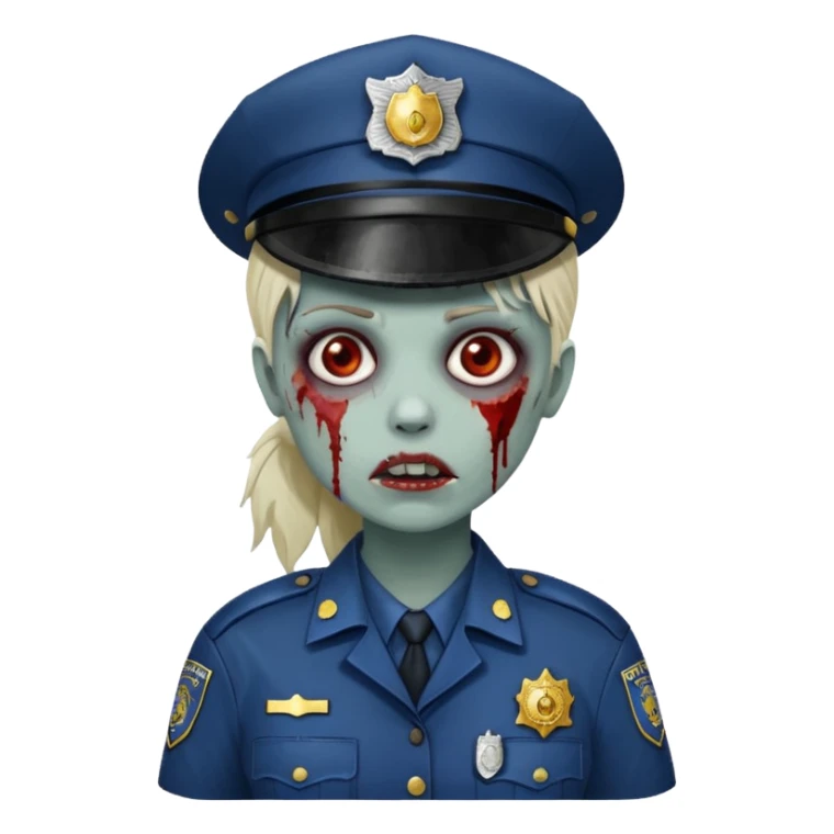 kadınpolice zombi  sticker