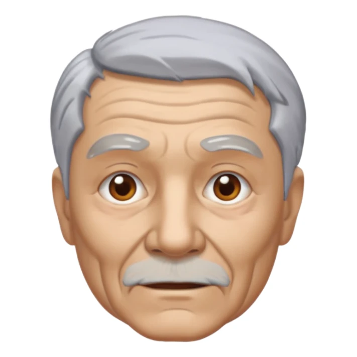 metal painted grandpa sticker