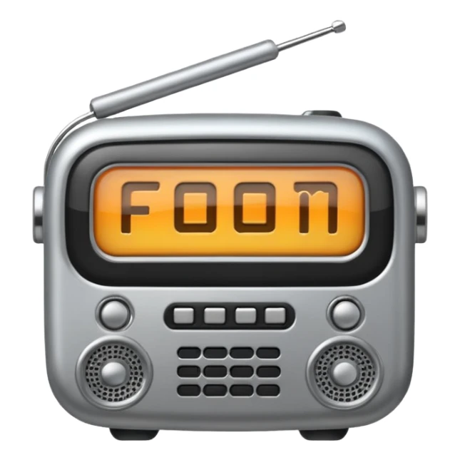 39 / 5.000
Create an FM radio emoji with no background sticker