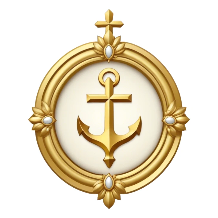 ave maria's emblem with a touch of majenta sticker