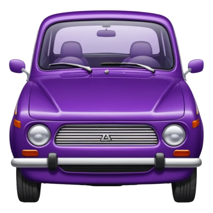 lada sedan with baklajan sticker