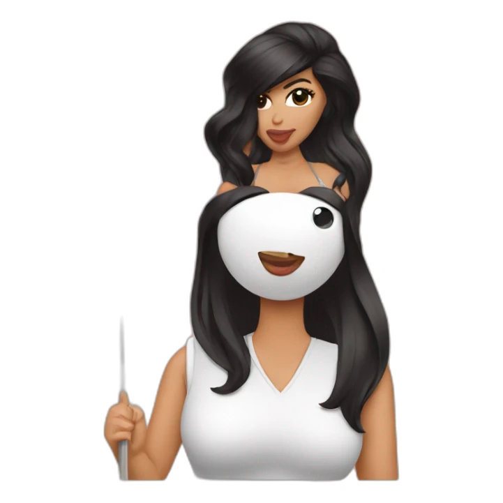 kim kardashian fait mini golf sticker