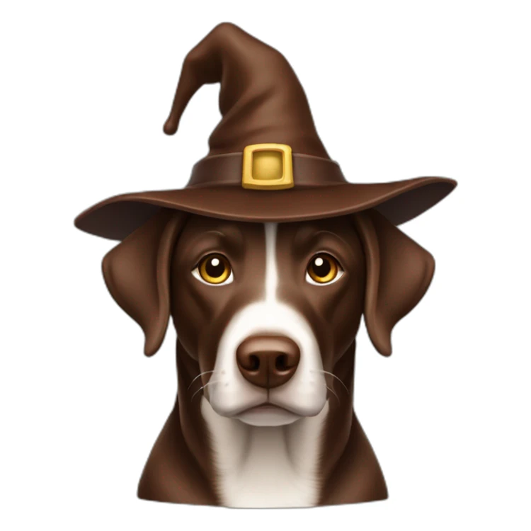 Labrador Retriver chocolate color looks like a wizard sticker