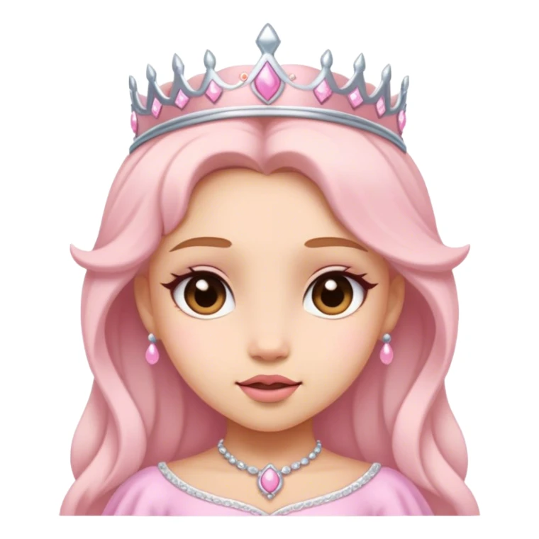 mahkota princess soft pink cute sticker
