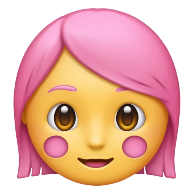 EMOJI OF PINK SIDUR WITHOUT THE S sticker
