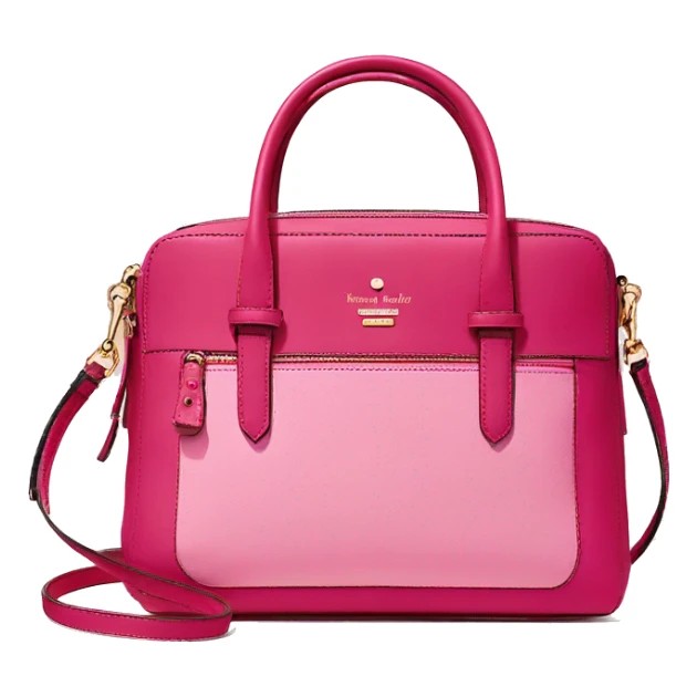 Realistic raspberry color kate spade satchel purse.  sticker