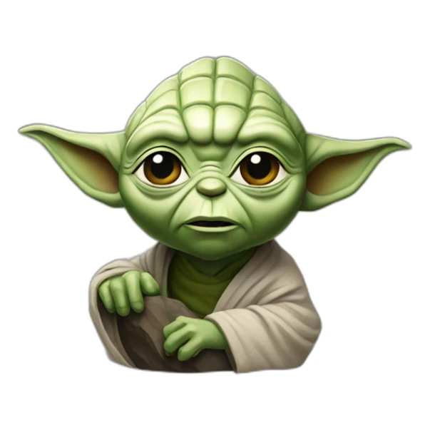 Yoda rock sticker