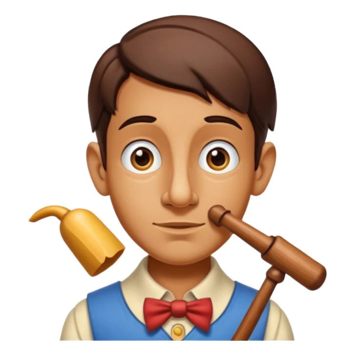 PINOQUIO COM O NARIOZ EMPINADO sticker