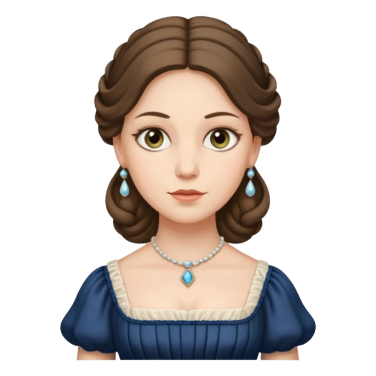 1800's american female sticker