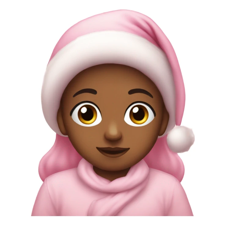 Baby pink Christmas sticker