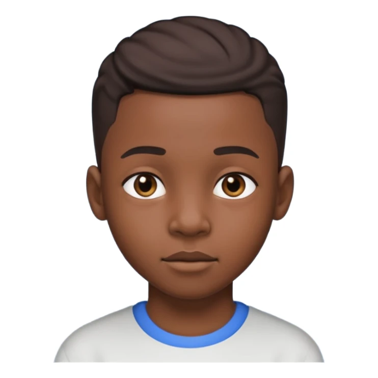 Black kid with a low taper fade sticker