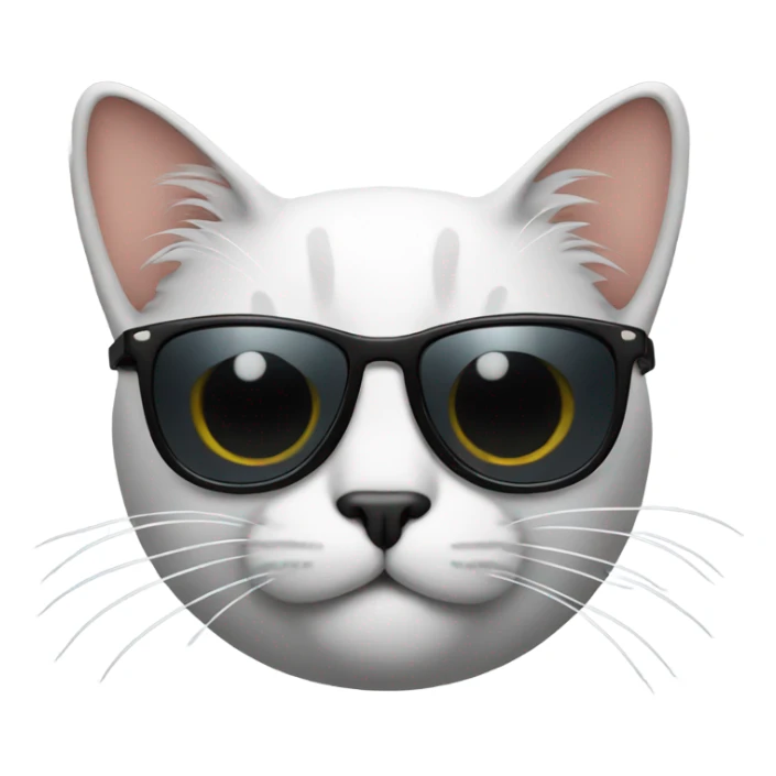 Cat with sunglasses sticker