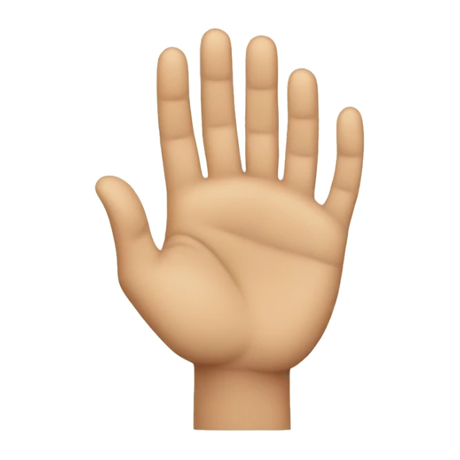 2 hands open sticker