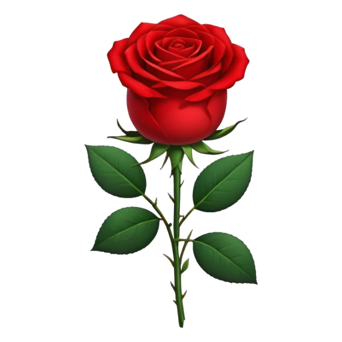 Single red rose with a black ribbon tied to it sticker