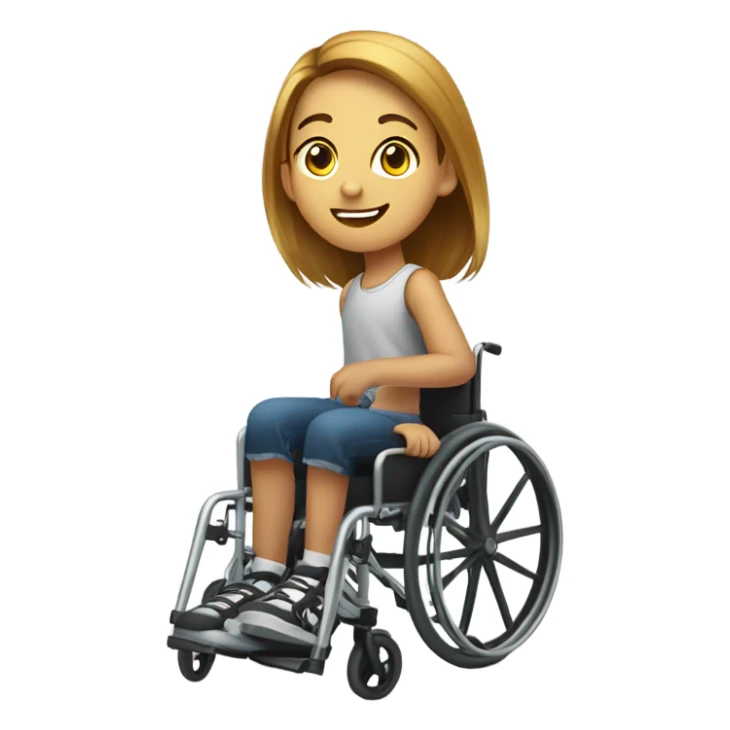 Handicap teenager sticker