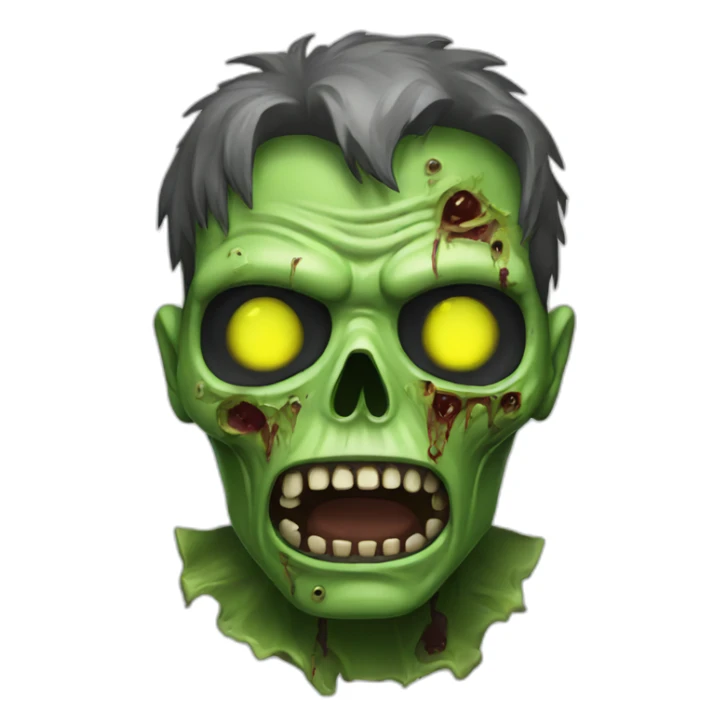 radioactive zombie sticker