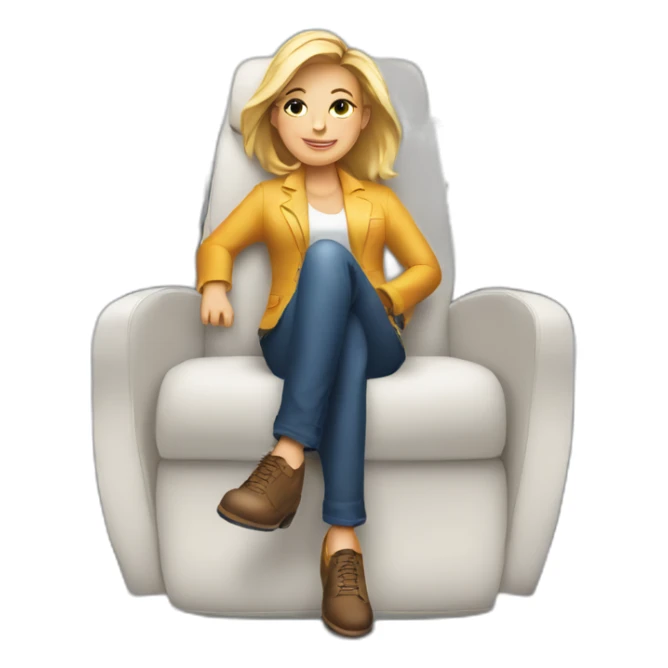 Giant sitting on top of a private jet  sticker