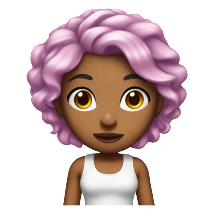 Girly baddie emoji sticker