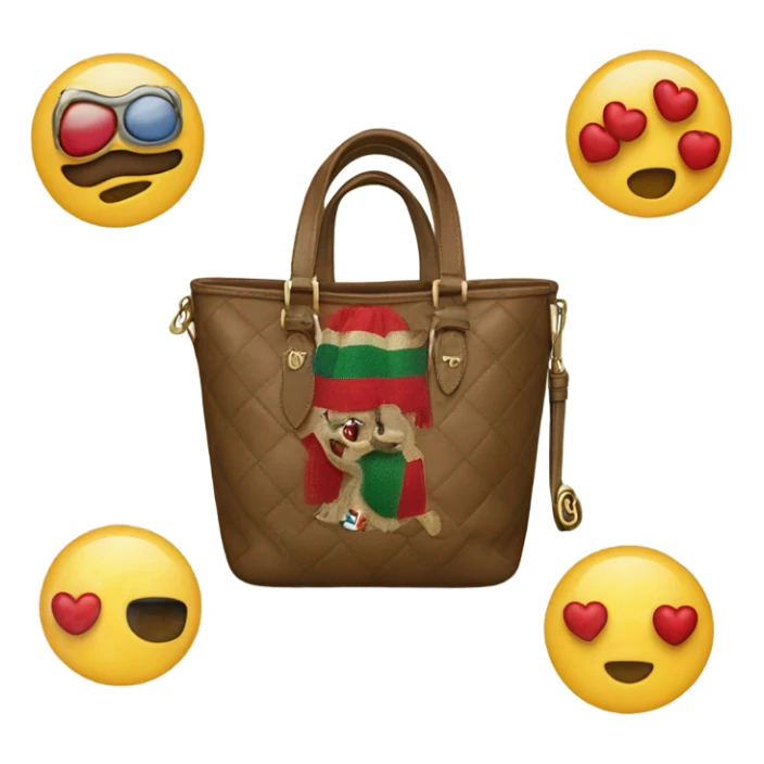 un bolso estilo gucci en emoji sticker