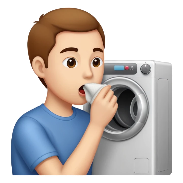 Tongue Licking Lint from a Dryer sticker