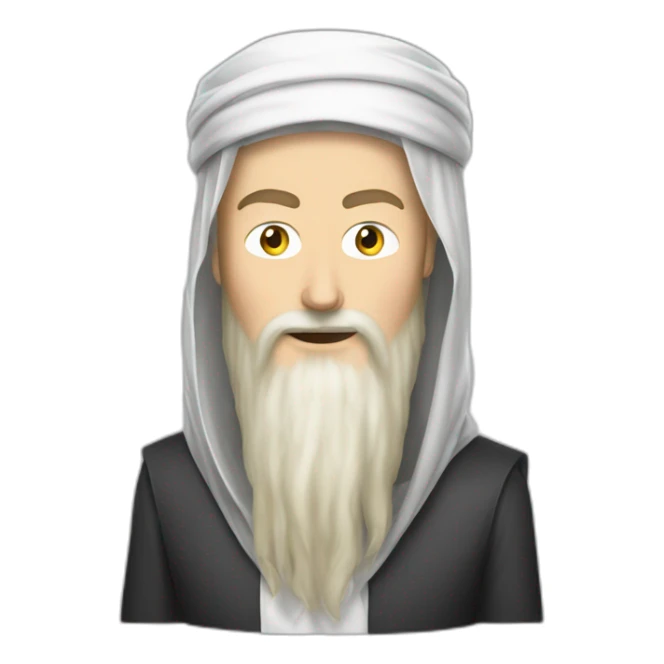 Elon musk dressed as Osama Bin Laden sticker