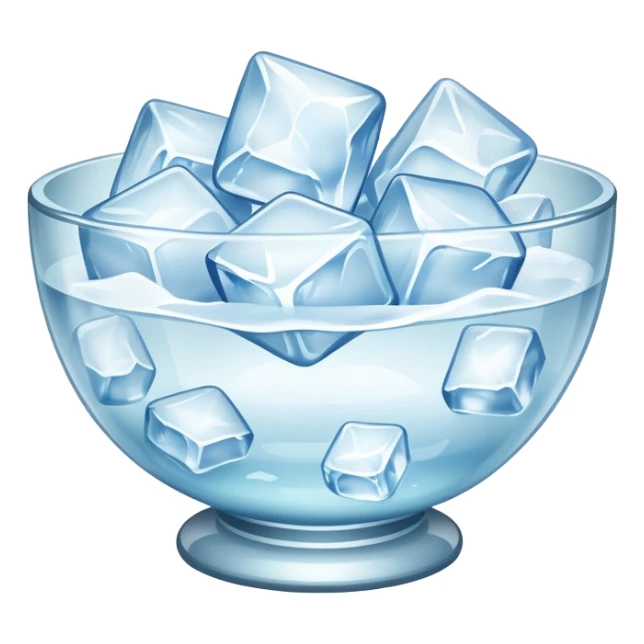 bowl of ice sticker