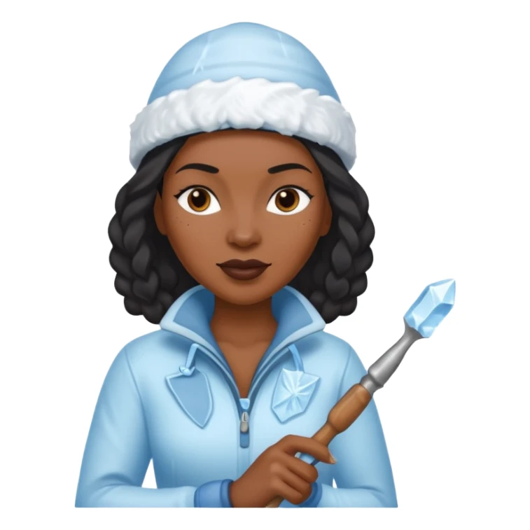 Ice Sculptor black woman sticker