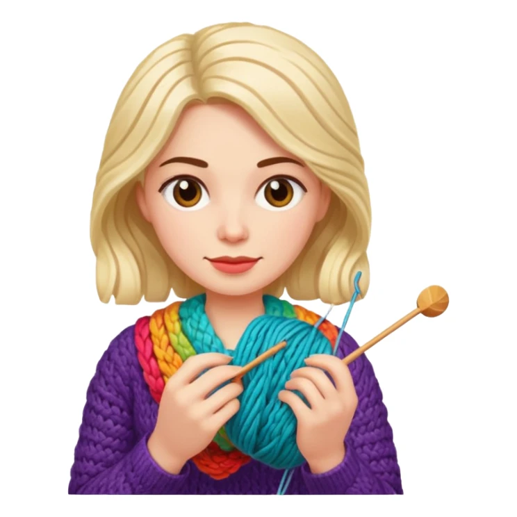 women who knit sticker