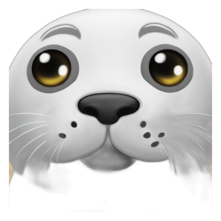 stuffed toy seal with eyes closed sticker