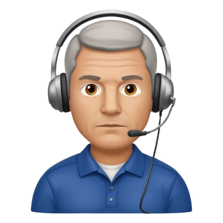 an American football coach sticker