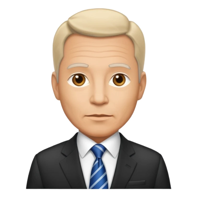 elegant man 53 years old tribune politic sticker