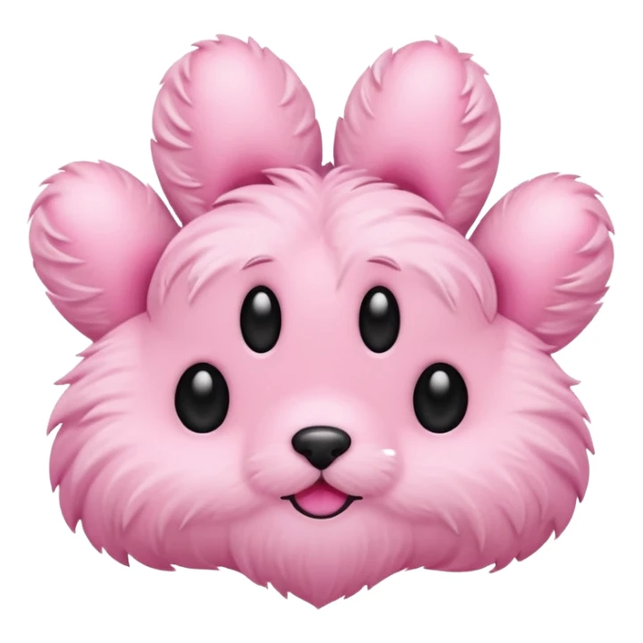 paw emoji, simple and cute sticker