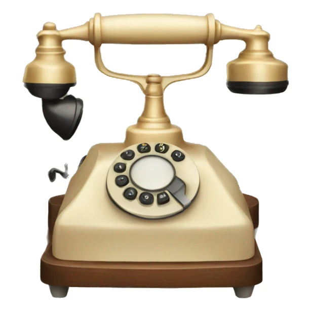 vintage phone sticker