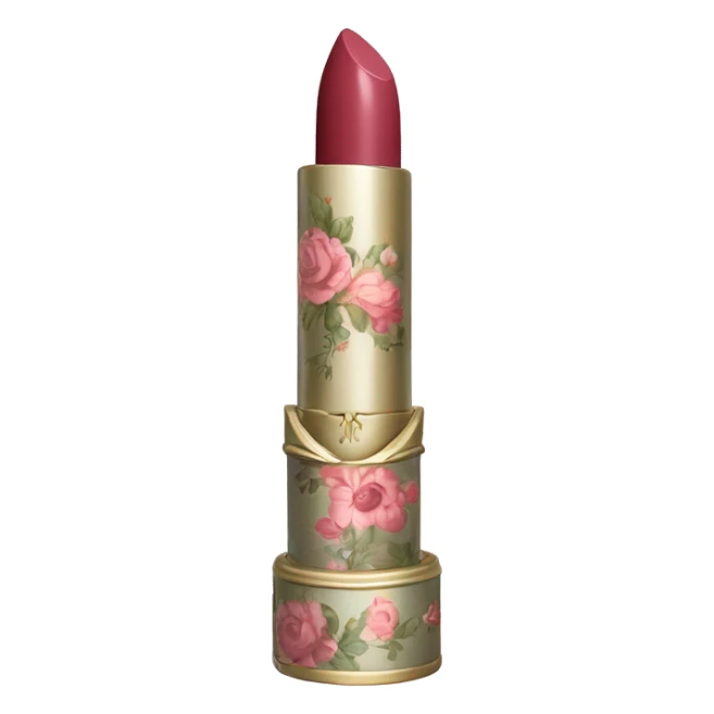 vintage rococo dainty floral lipstick sticker