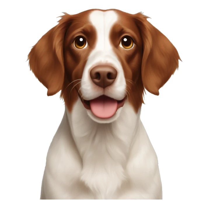 brown brittany spaniel english crocker mix  sticker