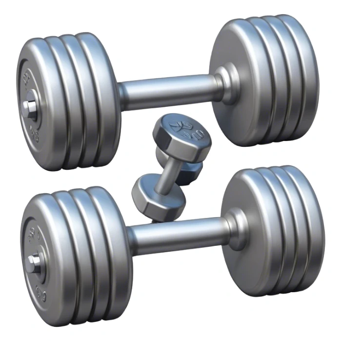 A pair of dumbbells

 sticker