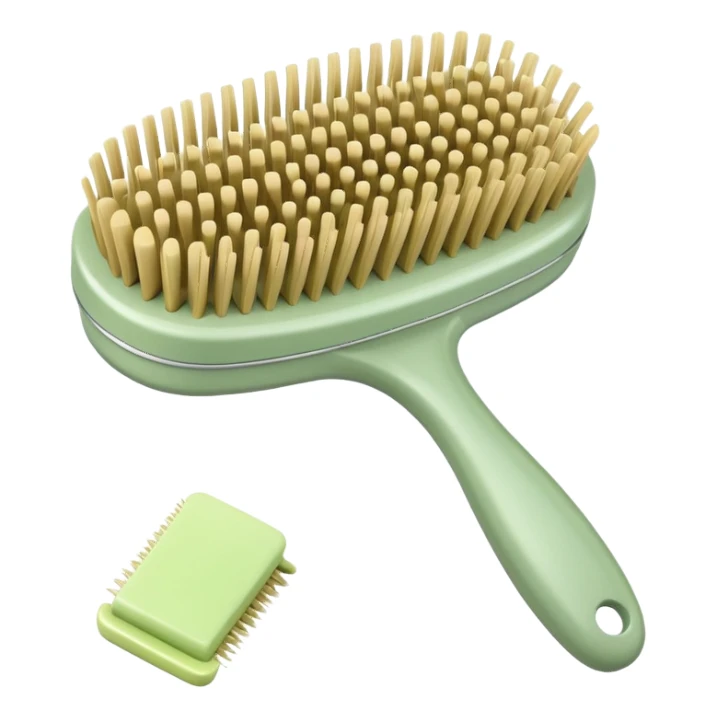 pastel olive Hairbrush sticker