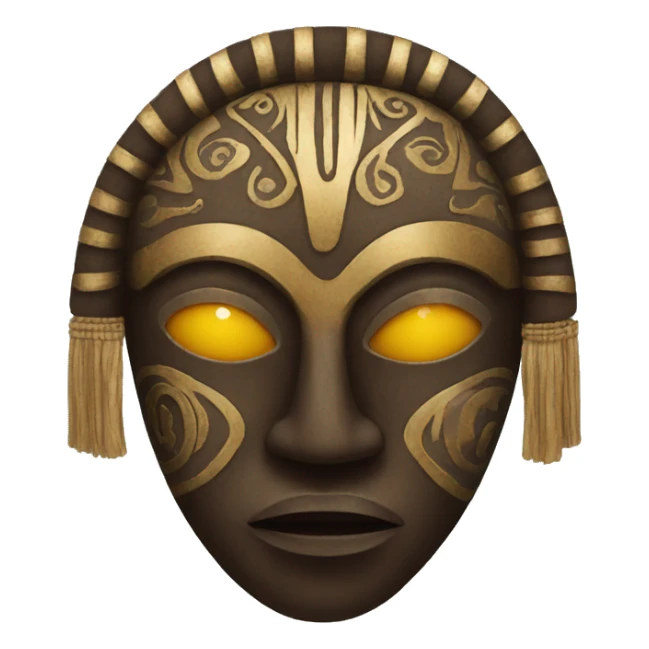 African mask sticker