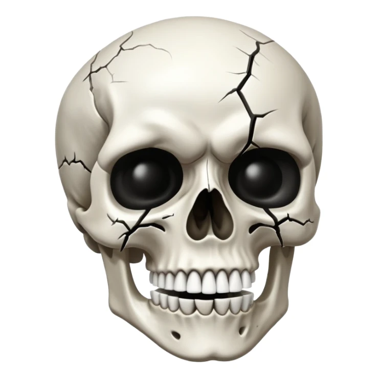 Skull in eternal anguish and pain  sticker