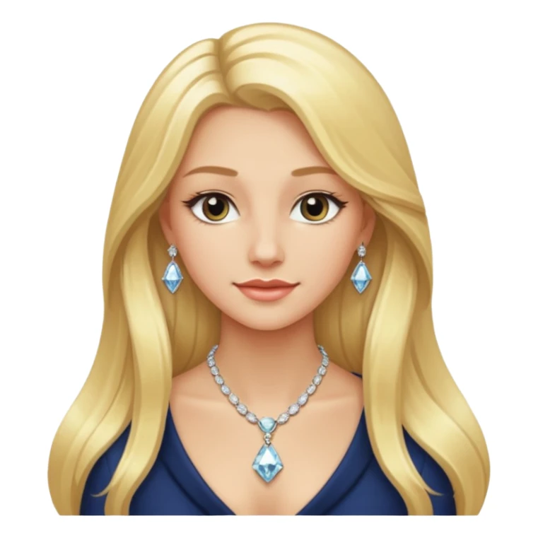 BLONDE AND LONG HAIR RICH GIRL sticker