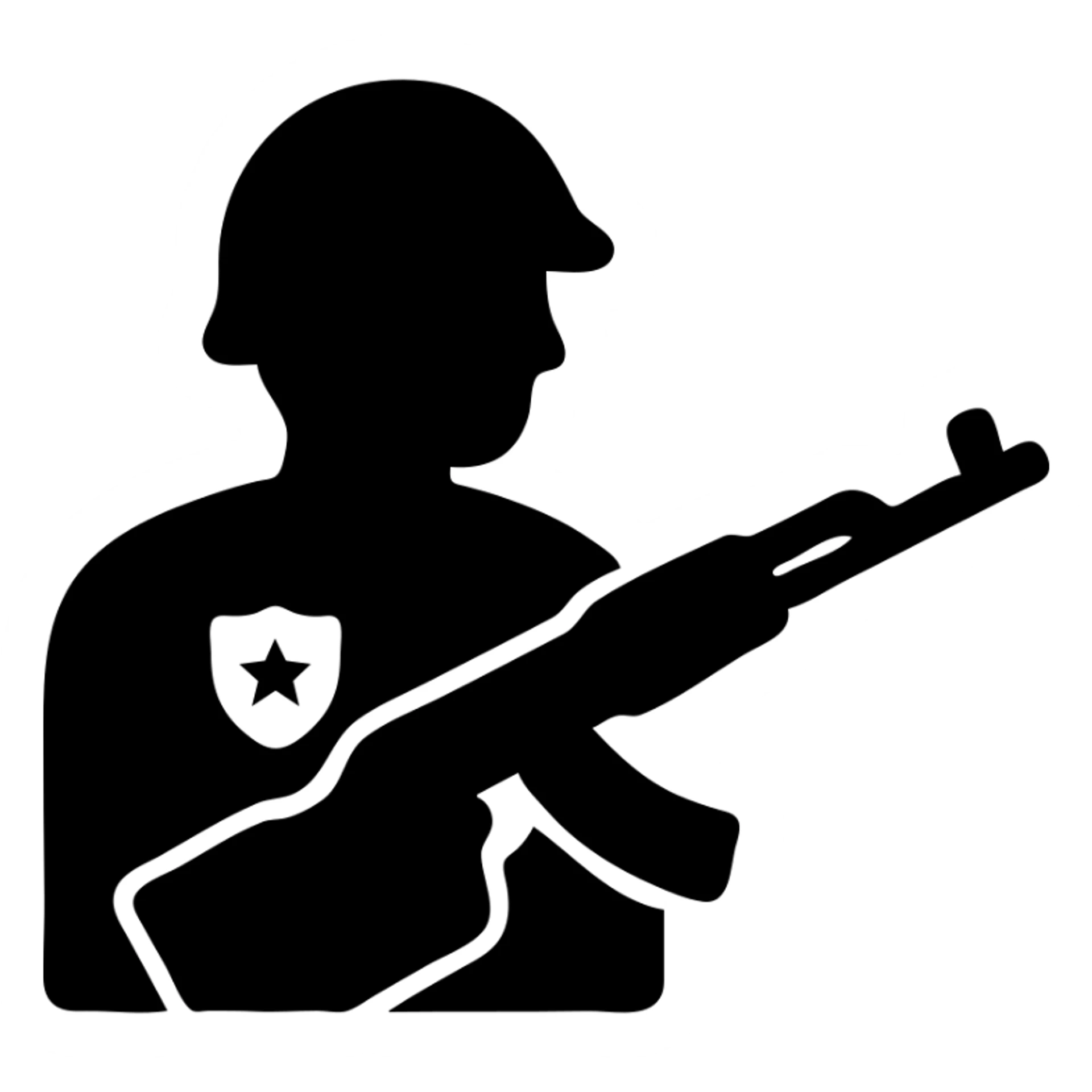 Syrian soldier with AK 47 sticker