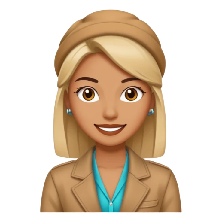 Sassy slay smile emoji with atitude  sticker