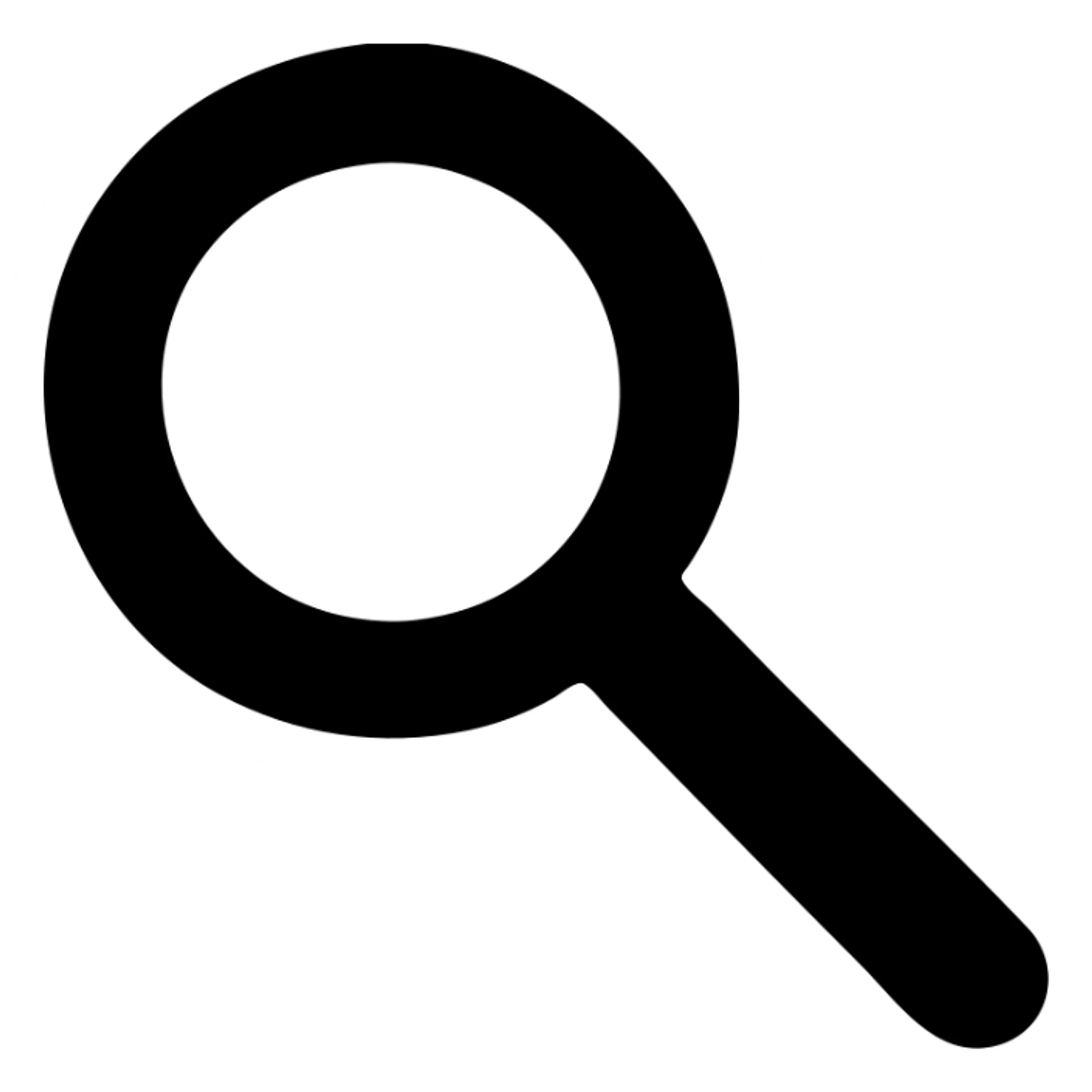 red magnifying glass, icon, clean and modern, minimalistic style sticker