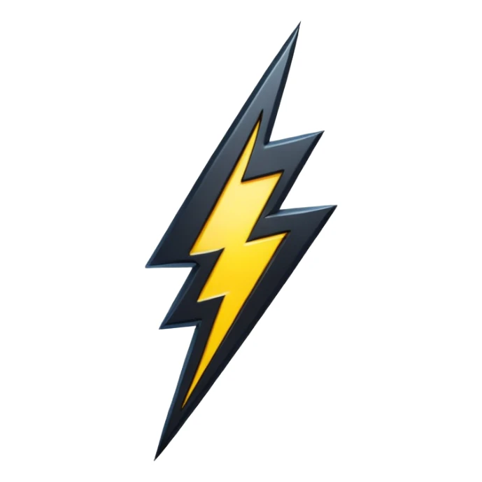 Give me this emoji in black ⚡ sticker