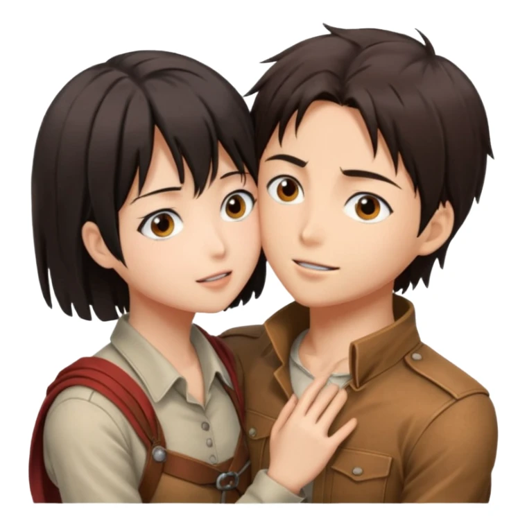 Eren kissig Mikasa  sticker