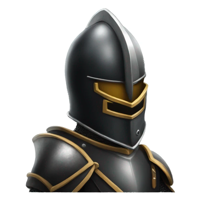 knight black helmet fantasy sticker