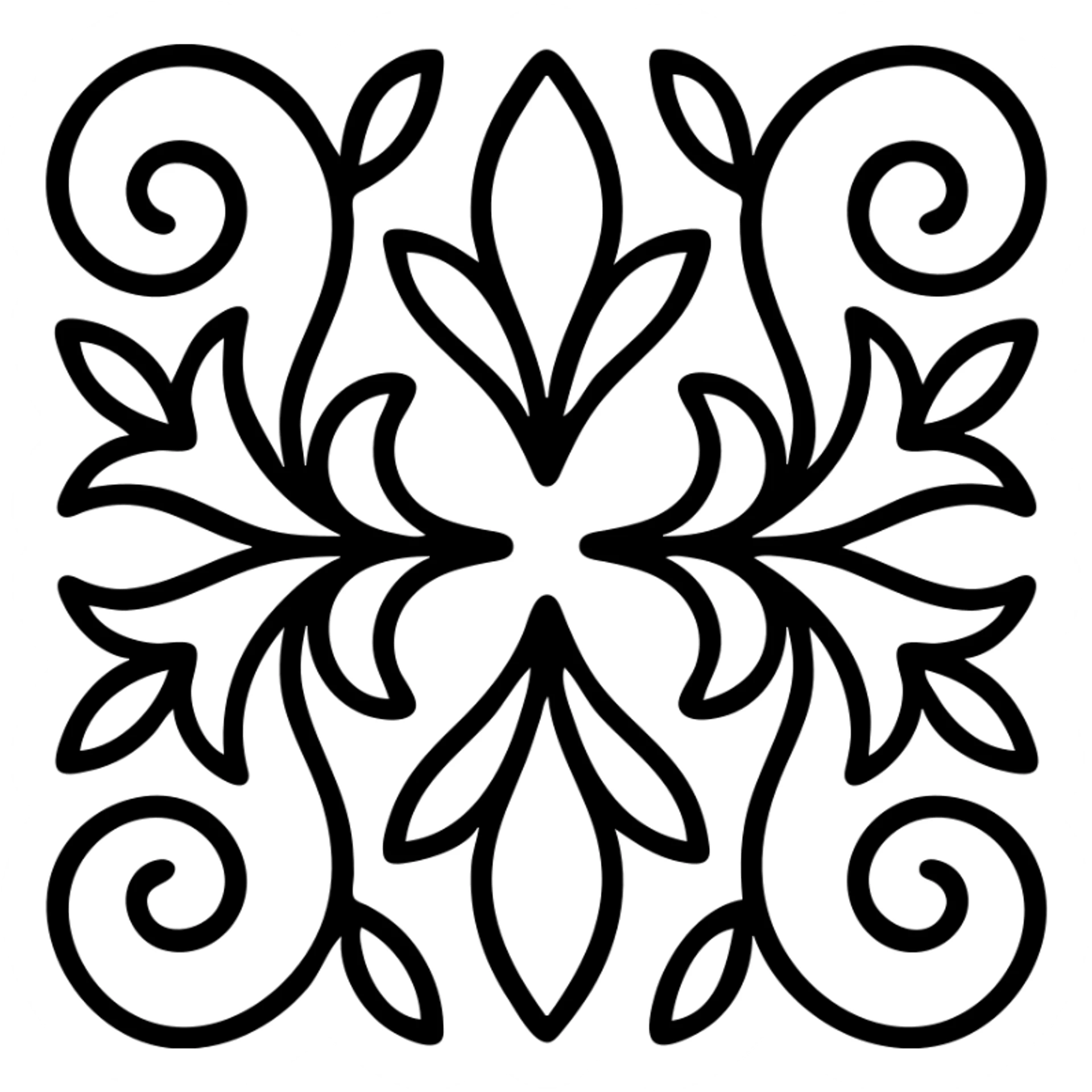 stencil pattern in Provence style sticker