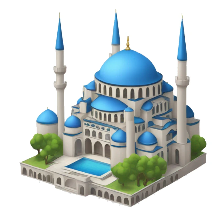 Istanbul's Blue Mosque with 6 minaret sticker