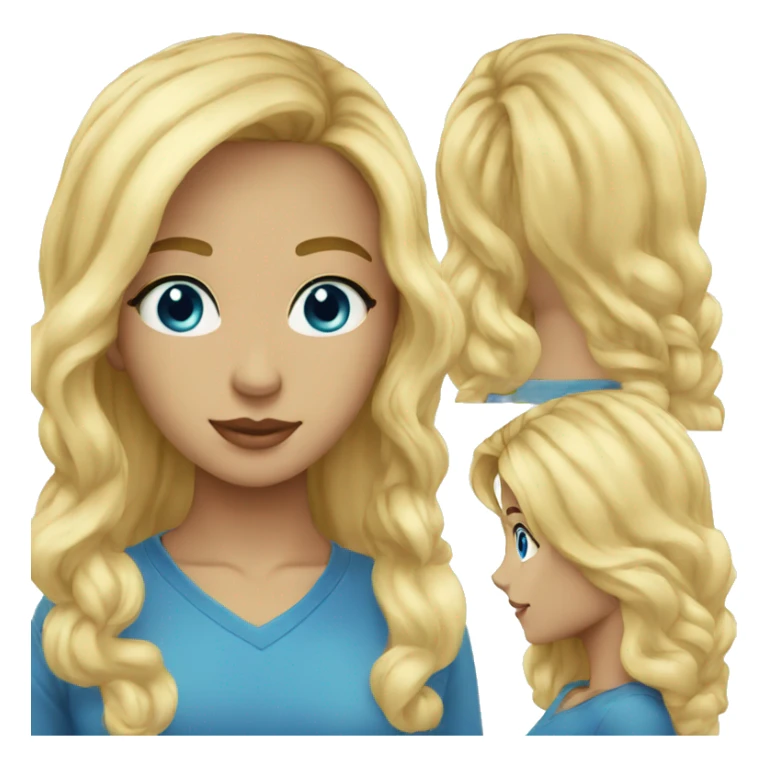 29 year old blonde hair blue eyes sticker