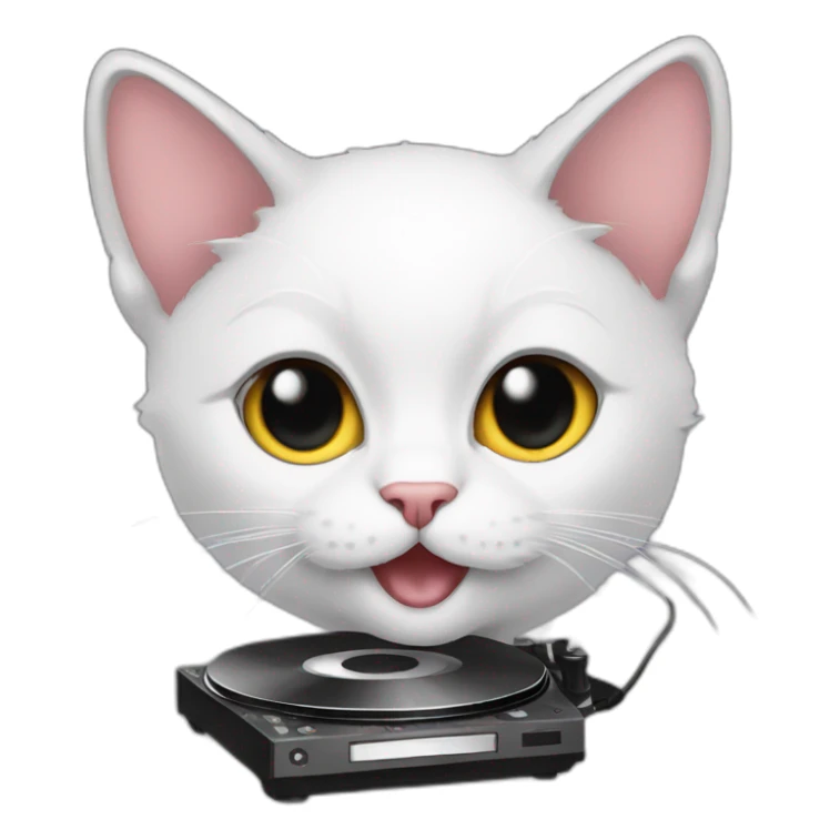 Dj kitten sticker